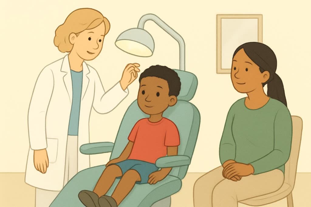 Ilustração da página 2: Eu sento na cadeira grande e a luz é forte.